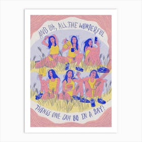 The Tale Of The Bored Lady Art Print