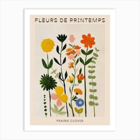 Spring Floral French Poster  Prairie Clover 3 Art Print