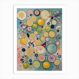 Lemons And Limes Art Print