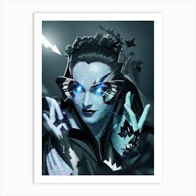 Blue Woman Art Print