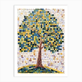 Mosaic Tree Art Print