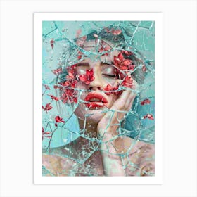 Broken Glass Art Print