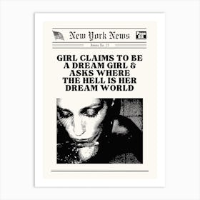 Dream Girl Art Print