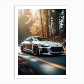 Audi R8 Sports Car Art Print