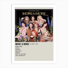 More & More By Twice 2020 Poster 3 Art Print