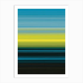 'Blue And Yellow' Art Print