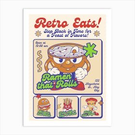 Retro Eats Art Print