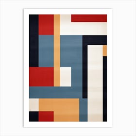 Reverie in Rectangles: Mid-Century Geometric Daydream Art Print