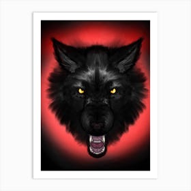 Wolf Head Art Print