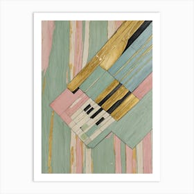 Abstract Piano Keys Art Print