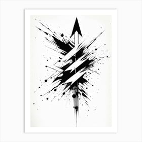 A Conceptual Digital Painting Showcasing A Grunge Infused Collection Of Hand Drawn Vector Arrows In 2 1 Art Print