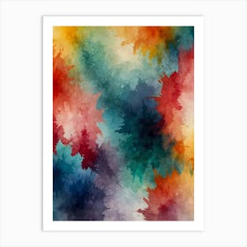 Abstract Watercolor Background 5 Art Print