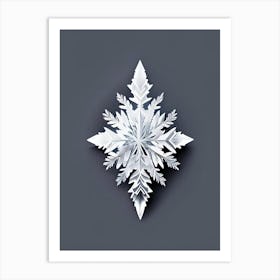 Crystal, Snowflakes, Marker Art 2 Art Print