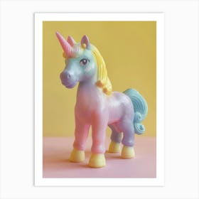 Pastel Toy Unicorn 1 Art Print