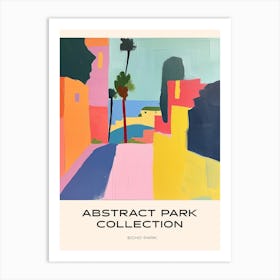 Abstract Park Collection Poster Echo Park Los Angeles 2 Art Print