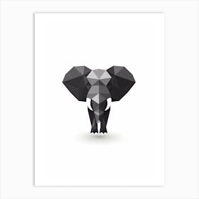 Geometric Elephant Art Print