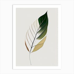 Olive Leaf Abstract 3 Art Print