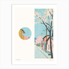 Otaru Japan 4 Cut Out Travel Poster Art Print