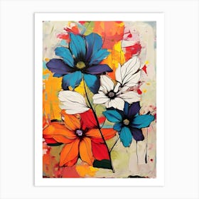 Abstract Flowers 3 Art Print