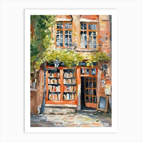 Bruges Book Nook Bookshop 1 Art Print