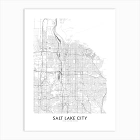 Salt Lake City Art Print
