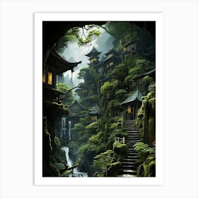 Asian Village 2 Art Print