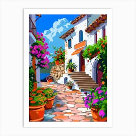 Street Scene Painting 1 Art Print