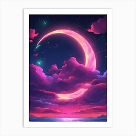 Moon In The Sky Art Print