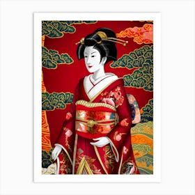 Geisha 8 Art Print