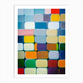 Squishy Blocks Color Bricks Art Print