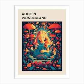 Alice In Wonderland Retro Poster 2 Art Print