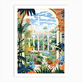 Dumbarton Oaks Usa Modern Illustration 5 Art Print