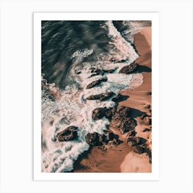 Sand And Waves Art Print