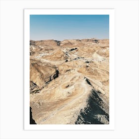 The Desert in Masada Art Print