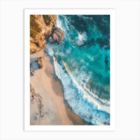 Aerial View Of A Beach 156 Art Print