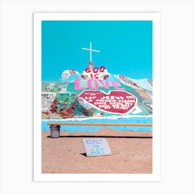 Salvation Mountain In The Desert Of Southern California Art Print