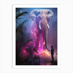 The Wise Elephant In The Room Art Print