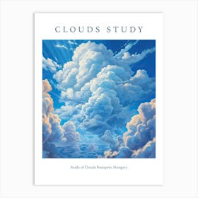 Study Of Clouds Budapest, Hungary 2 Art Print