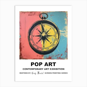 Compass Pop Art 2 Art Print