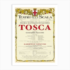 Teatro alla Scala - Tosca 1 Art Print