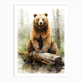 Forest Monarch Regal Bear Art Print