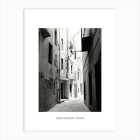 Poster Of Split, Croatia, Photography In Black And White 2 Art Print