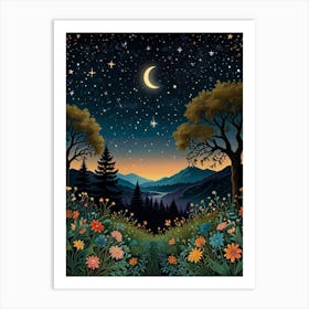 Night Landscape Art Print