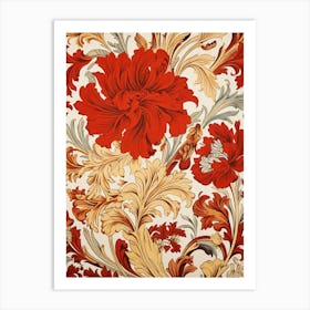 Floral Wallpaper 59 Art Print