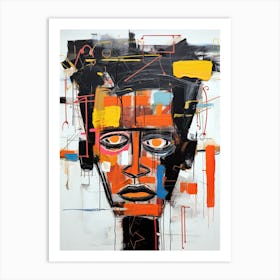 Abstract man Art Print