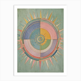 Rainbow Sun Art Print