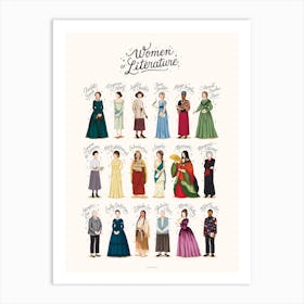 Women of Literature Art Print