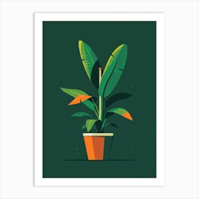 Banana Plant In A Pot 2 Art Print