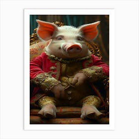 King Pig Art Print