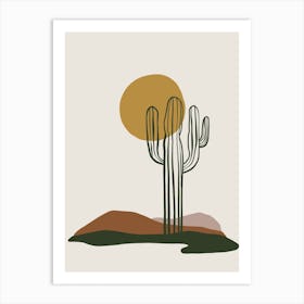 Cactus In The Desert 13 Art Print